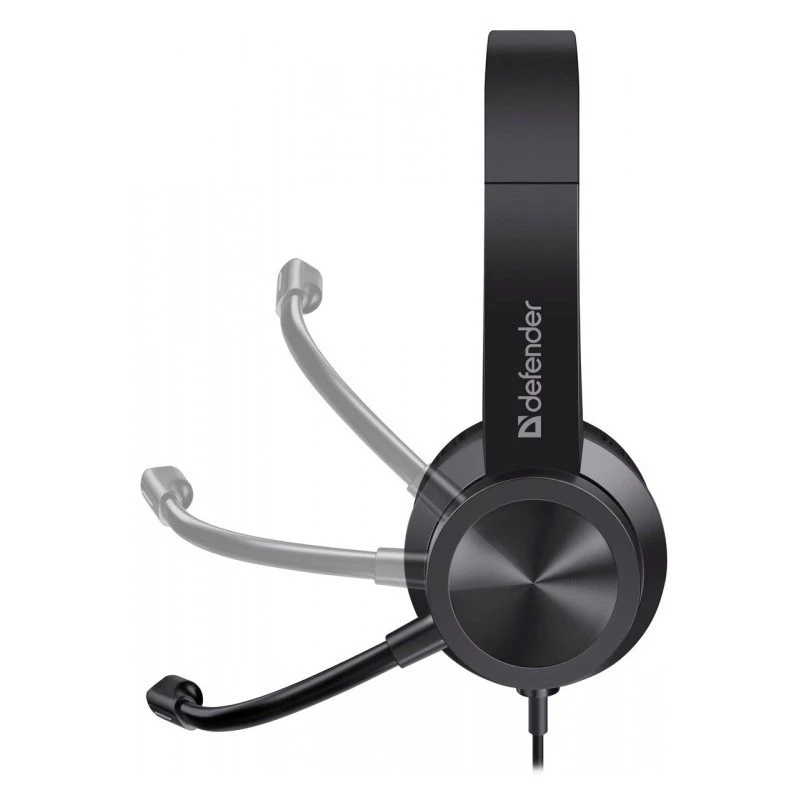 Belaidės ausinės su mikrofonu DEFENDER tune 150 – juodos, laidinis stereo headset