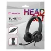Belaidės ausinės su mikrofonu DEFENDER tune 150 – juodos, laidinis stereo headset
