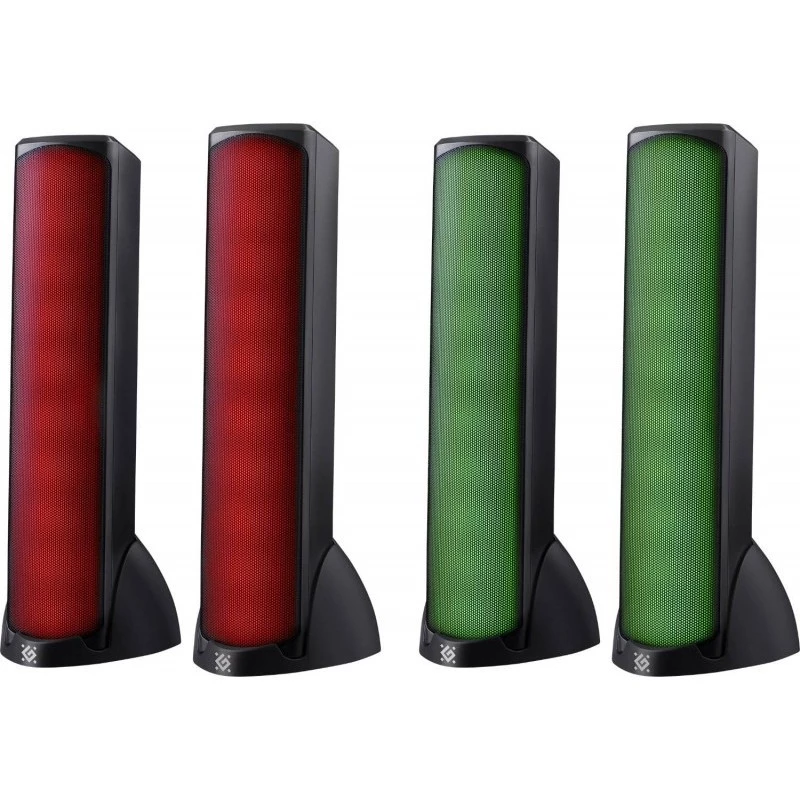 Staliniai garsiakalbiai DEFENDER SKYPULSE 2.0, Bluetooth, USB, 10W, RGB apšvietimas