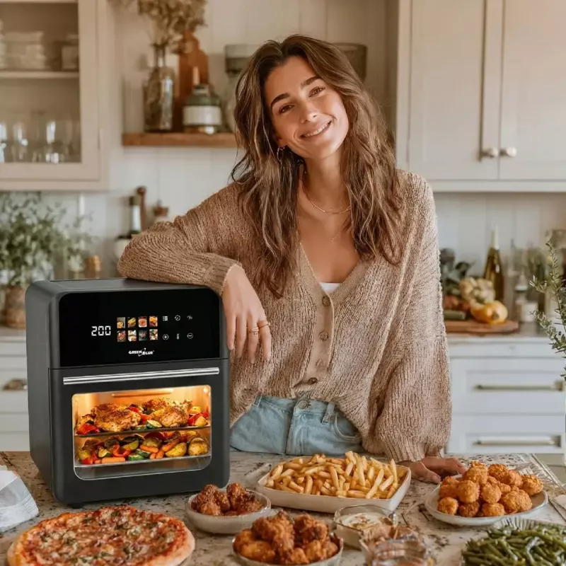 Kepimo krosnelė GreenBlue GB950 1800 W, 10 L talpa, 8 programų, liečiamas skydelis, laikmatis, juoda