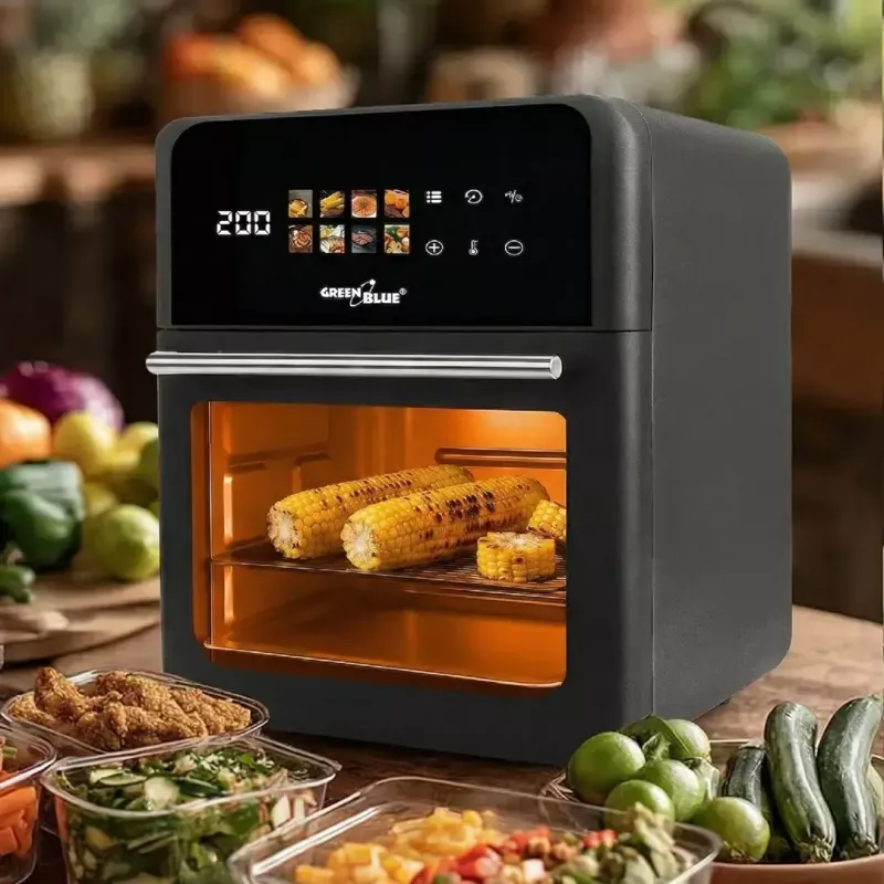 Kepimo krosnelė GreenBlue GB950 1800 W, 10 L talpa, 8 programų, liečiamas skydelis, laikmatis, juoda