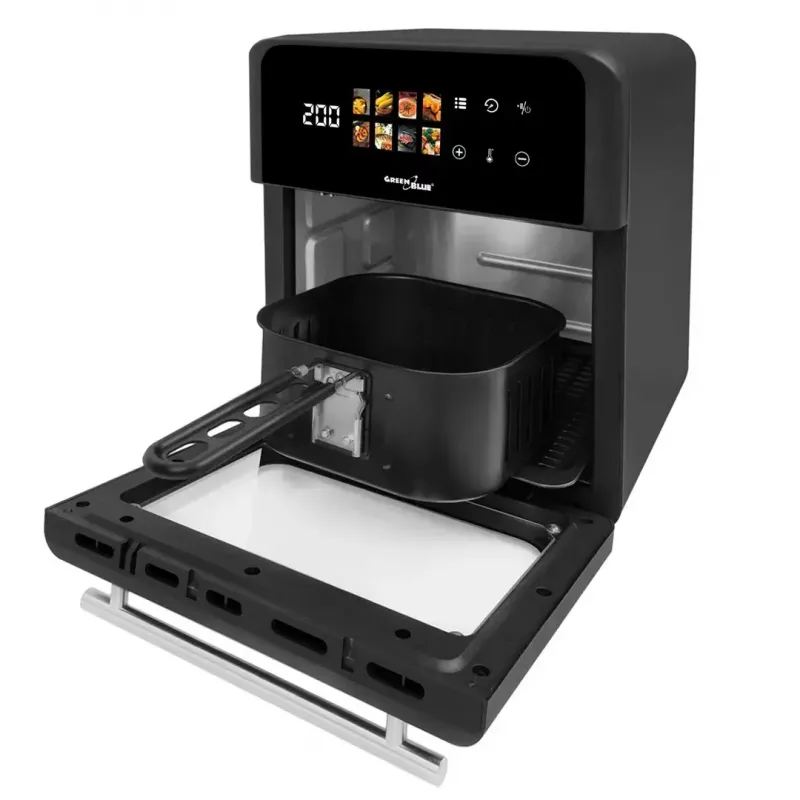 Kepimo krosnelė GreenBlue GB950 1800 W, 10 L talpa, 8 programų, liečiamas skydelis, laikmatis, juoda