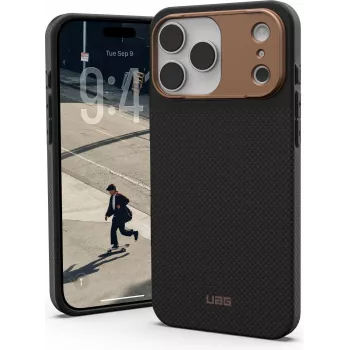 UAG Urban Armor Gear FIBR ARMR MagSafe Dėklas | Apple iPhone 17 Pro Max | kevlar grafitas/bronza | 114554113985