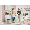 Hailo Öko duo Plus M 18 L plieninis virtuvės atliekų konteineris, 2 skyriai, sidabrinis