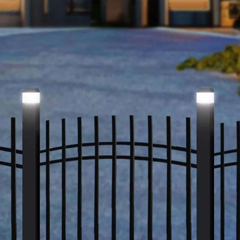 Solarinis LED stulpinis šviestuvas GreenBlue GB127 WW — neutrali balta 3200K, 80×80 mm vokinis gaubtas, NiMH baterija