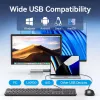 Vienos USB optinė pelė juoda KTABG