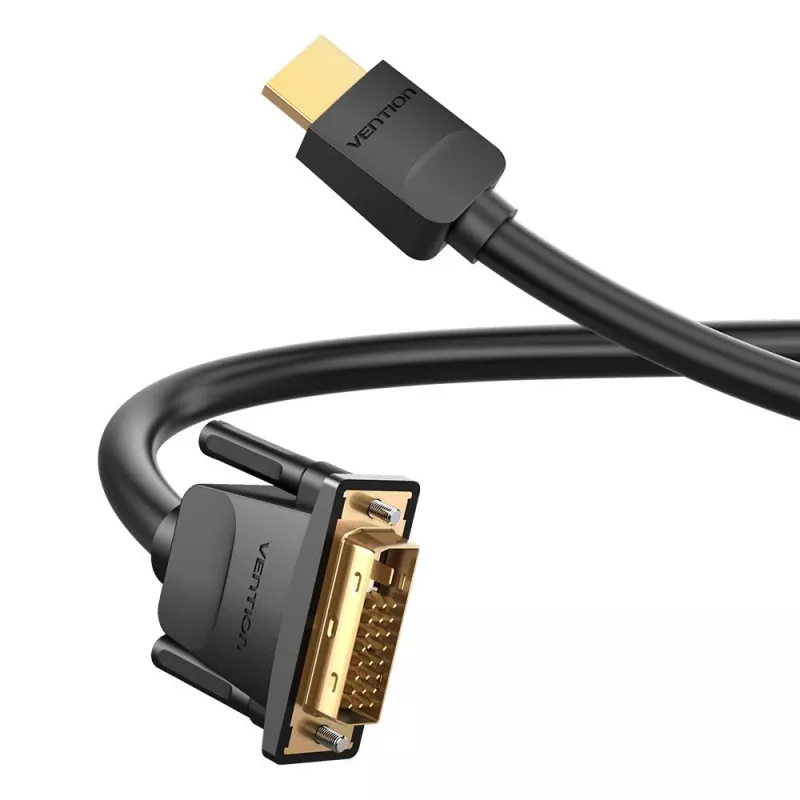 HDMI į DVI laidas 2 m / juodas Vention Abfbh