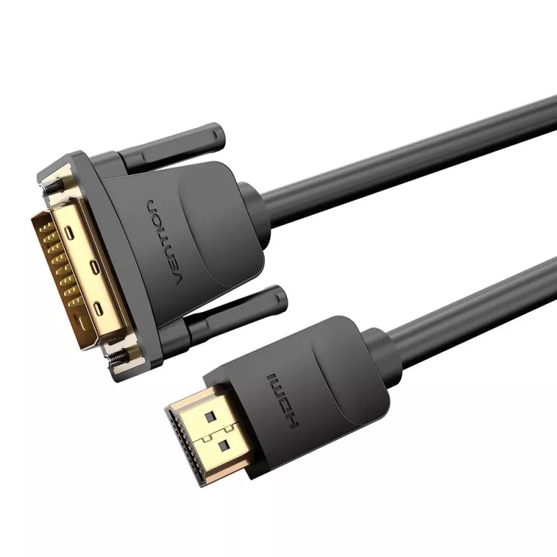 HDMI į DVI laidas 2 m / juodas Vention Abfbh