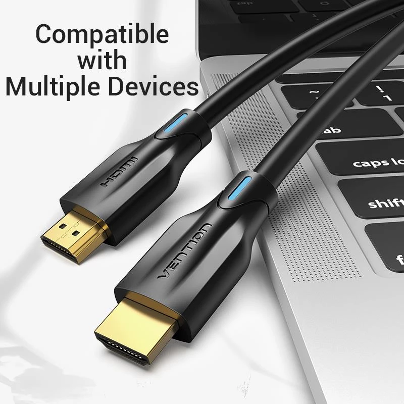 HDMI kabelis 8K/1M Juodas Aanbf Vention