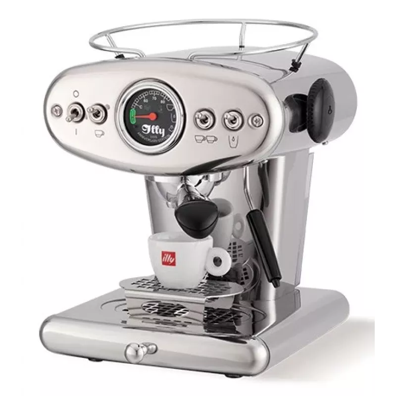 illy X1 Anniversary kavos aparatas maltai kavai ir E.S.E. pakuotėms (nerūdijantis plienas)