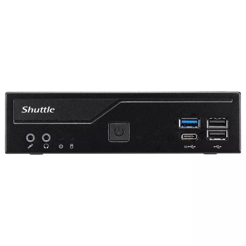 Shuttle Barebone slim DH610V2 Intel/DDR5/juodas - Barebone - Intel Socket 1700 (Core i)