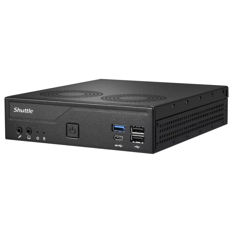 Shuttle Barebone slim DH610V2 Intel/DDR5/juodas - Barebone - Intel Socket 1700 (Core i)