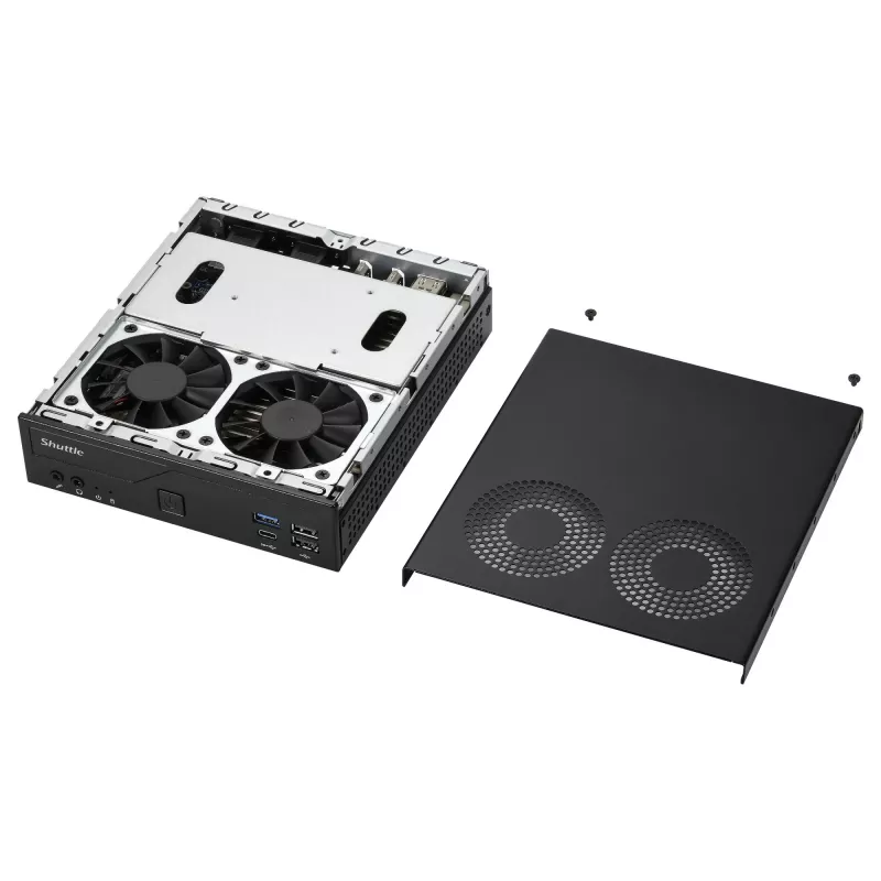 Shuttle Barebone slim DH610V2 Intel/DDR5/juodas - Barebone - Intel Socket 1700 (Core i)