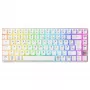 Belaidė mechaninio tipo kompaktiška klaviatūra Cherry XTRFY K33 75% QWERTZ vokiška balta USB + RF + Bluetooth RGB