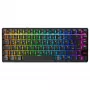 Belaidė žaidimų klaviatūra Cherry XTRFY K33 Compact 75% QWERTZ vokiškas USB + RF + Bluetooth RGB juoda