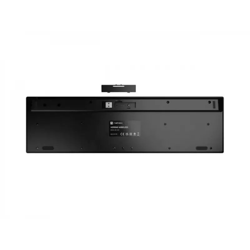 Belaidė klaviatūra NATEC HERRING Wireless 2.4 GHz Slim US išdėstymas
