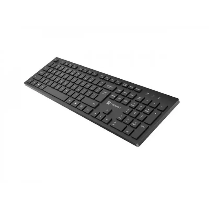Belaidė klaviatūra NATEC HERRING Wireless 2.4 GHz Slim US išdėstymas