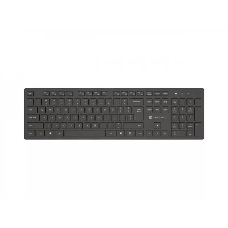 Belaidė klaviatūra NATEC HERRING Wireless 2.4 GHz Slim US išdėstymas