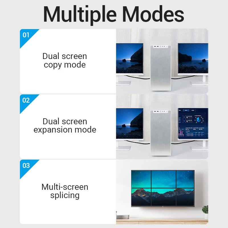 HDMI kabelis 8K/3M Juodas Aanbi Vention
