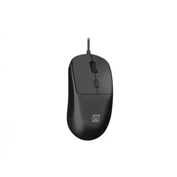 NATEC Hawk 2 lazerinė laidinė pelė, juoda, iki 2400 DPI