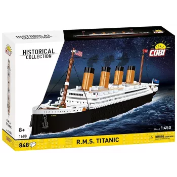 Konstruktorius Cobi R.M.S. Titanic modelis, 848 detalių, kolekcinis laivo modelis