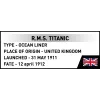 Konstruktorius Cobi R.M.S. Titanic modelis, 848 detalių, kolekcinis laivo modelis
