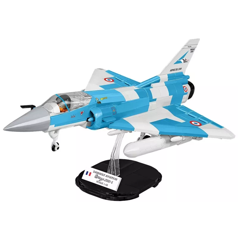 Cobi Mirage 2000-5F Modelis iš Plytelių, Ginkluotųjų Pajėgų Serija, 495 Dalys, Mastelis 1:48