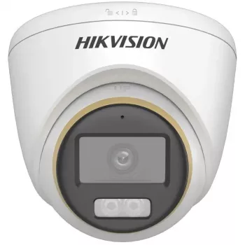 Kupolinė IP vaizdo stebėjimo kamera Hikvision DS-2CE72DF3T-LFS (ColorVu, 2,8 mm, 1920x1080) luboms, vidaus / lauko