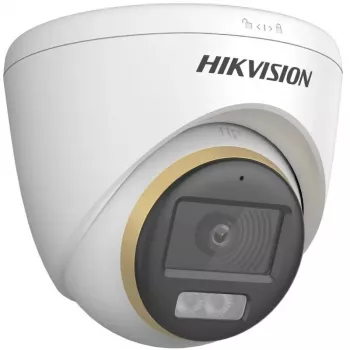 Kupolinė IP vaizdo stebėjimo kamera Hikvision DS-2CE72DF3T-LFS (ColorVu, 2,8 mm, 1920x1080) luboms, vidaus / lauko