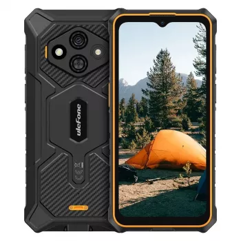 Išmanusis telefonas UleFone RugKing 3 Pro 8GB RAM 128GB atminties Oranžinis tvirtas korpusas