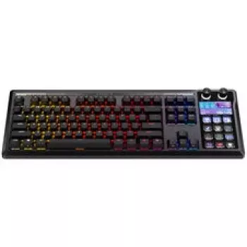 Corsair Galleon 100 SD žaidimų klaviatūra, pilno dydžio, integruotas Stream Deck, Hot-Swap, DE - juoda