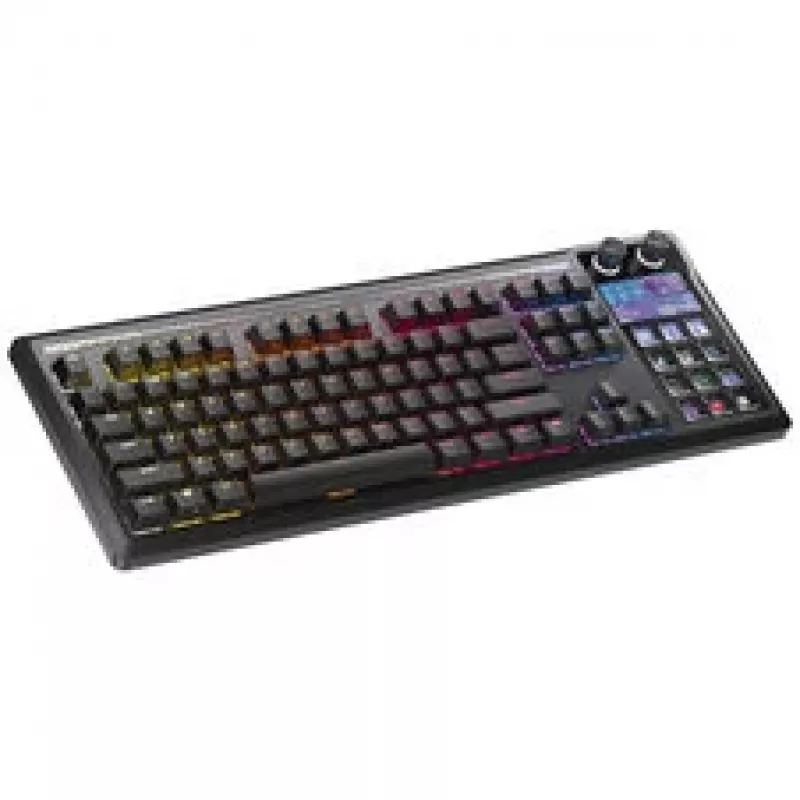 Corsair Galleon 100 SD žaidimų klaviatūra, pilno dydžio, integruotas Stream Deck, Hot-Swap, DE - juoda