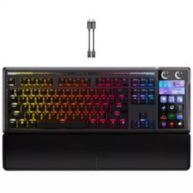 Corsair Galleon 100 SD žaidimų klaviatūra, pilno dydžio, integruotas Stream Deck, Hot-Swap, DE - juoda