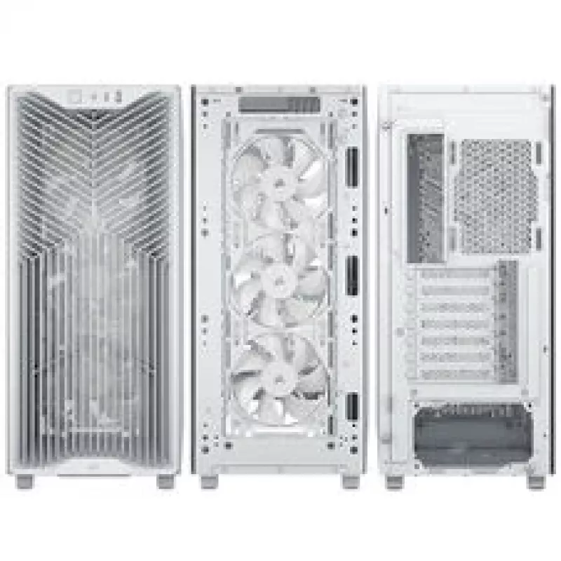 Corsair 3200D RS korpusas, Midi-Tower, ATX, grūdintas stiklas - baltas