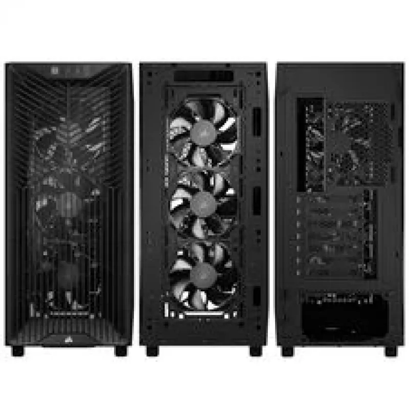 Corsair 3200D RS korpusas, Midi-Tower, ATX, grūdintas stiklas - Pilka