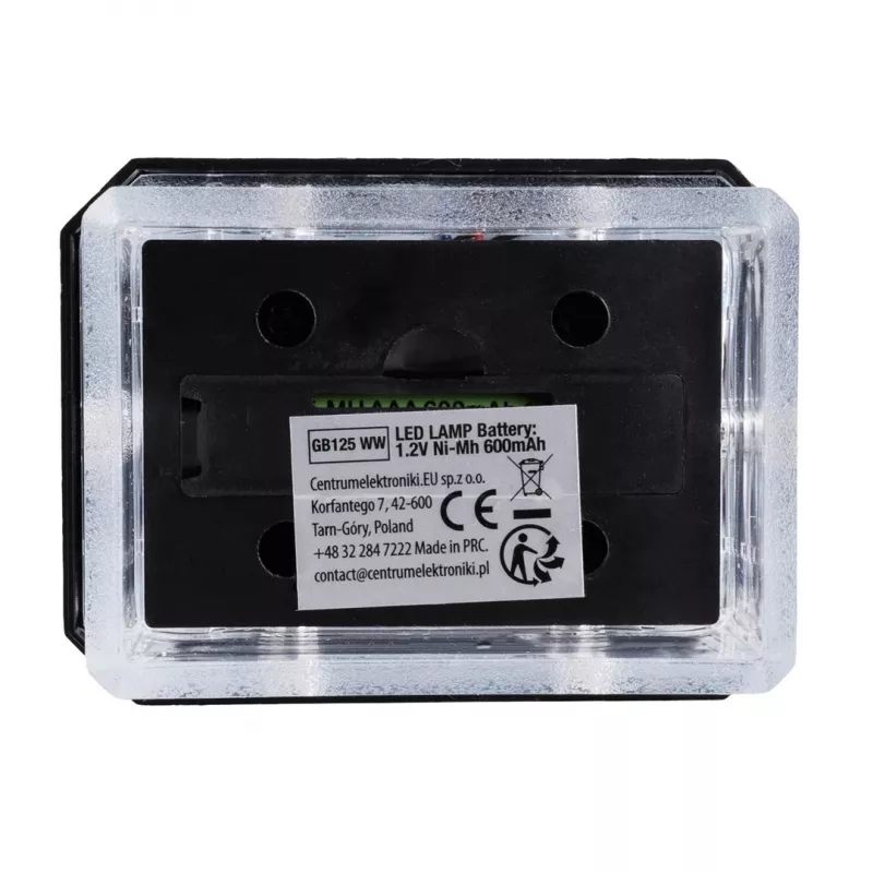 GreenBlue Solar LED stulpinis šviestuvas, 60x40mm, voko formos gaubtas, 3200K, GB125 WW
