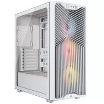 Corsair 3200D RS ARGB PC korpusas, Midi-Tower, ATX, grūdintas stiklas - Baltas