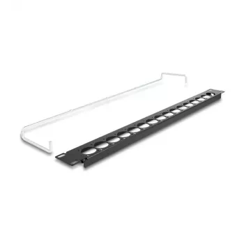 Patch Panel DeLOCK 19 colių D-Type 16 prievadų 1U juodas modelis 67058