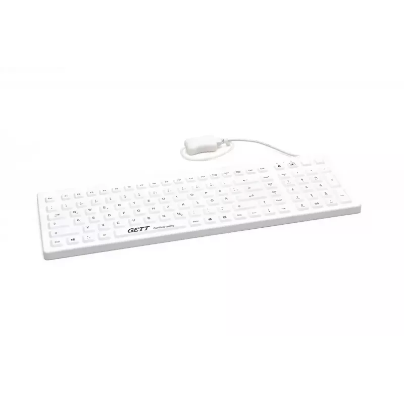 Klaviatūra GETT CleanType Prime Pro+ Medical German White