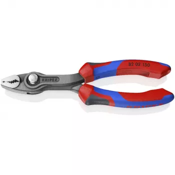 KNIPEX TwinGrip priekinė griebimo replė 82 02 150 (raudona/mėlyna, ilgis 150 mm)