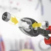 KNIPEX TwinGrip priekinė griebimo replė 82 02 150 (raudona/mėlyna, ilgis 150 mm)