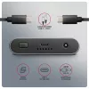 Išorinė dėžutė AXAGON EEM2-20GD USB-C 20 Gbps dviems M.2 NVMe SSD diskams su aparatiniu klonavimu