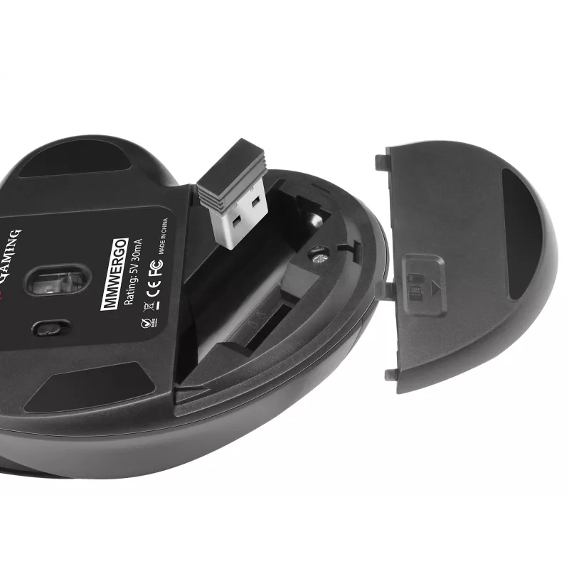 Mars Gaming MMWERGO belaidė mechaninė pelė, dešinei rankai, RF Wireless, 3200 DPI
