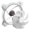 XPG HURRICANE 120 ARGB PWM White, ventiliatorius, 12 cm, 600 RPM, 2000 RPM, baltas
