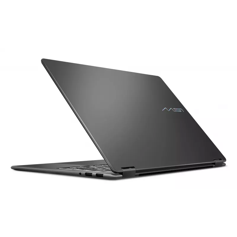 Hibridinis 2-in-1 nešiojamas kompiuteris MSI Prestige 14 Flip AI+ D3MTG-055 – Intel Core Ultra 9 386H, 14 colių Full HD+ lietimui jautrus ekranas, 32 GB LPDDR5x, 2 TB SSD, Wi‑Fi 7, Windows 11 Home