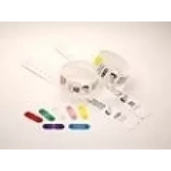 Zebra QuickClip raudoni apyrankių segtuvai 275 vnt.