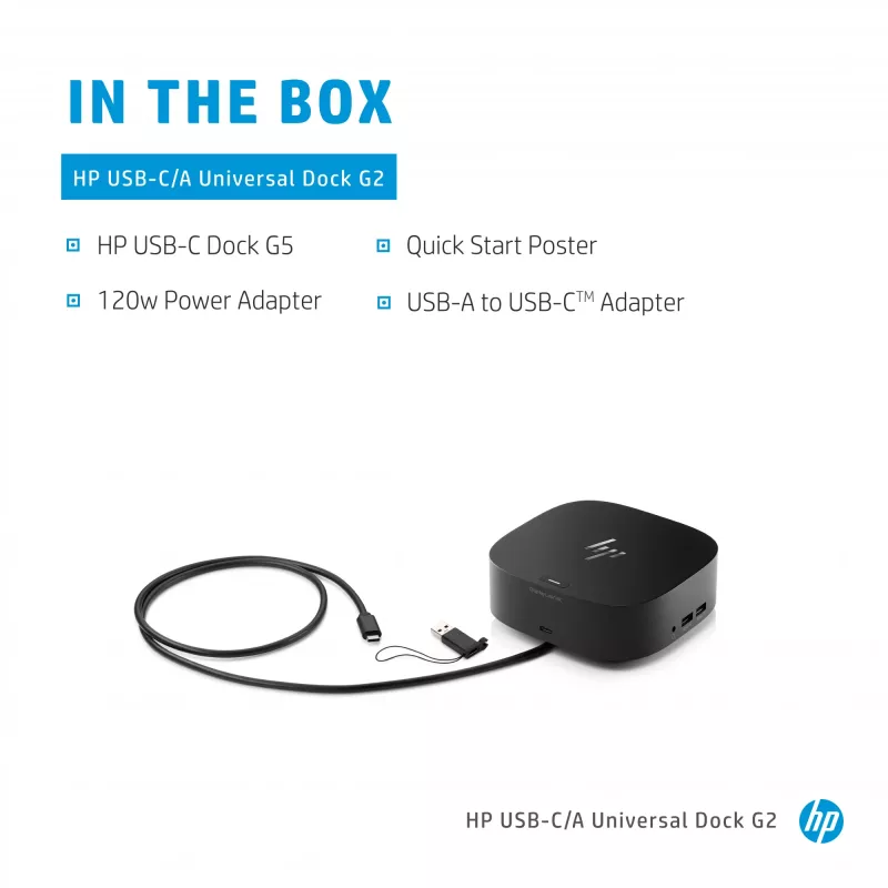 HP USB-C/A Universal Dock G2 – universali stotelė nešiojamiesiems kompiuteriams