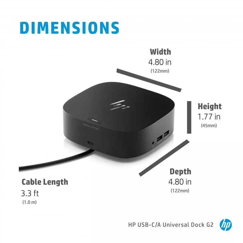 HP USB-C/A Universal Dock G2 – universali stotelė nešiojamiesiems kompiuteriams