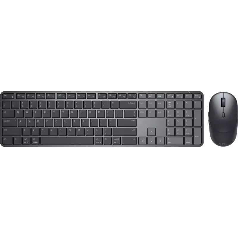 DELL Pro 7 Slim KM726 belaidė klaviatūra su pele RF Wireless + Bluetooth QWERTZ juoda
