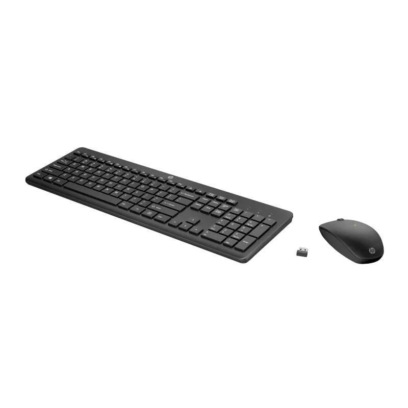 HP 230 belaidžių pelių ir klaviatūrų rinkinys, juodas, pelė įtraukta
